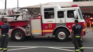 PHILADELPHIA FIRE DEPARTMENT ENGINE 68 & LADDER 13 RETURNING TO QUARTERS IN WEST PHILLY, PA.