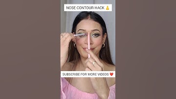 Nose Contour Hack 👃💄 #shorts #shortvideo #makeup #makeuptips #hack #viralhacks #viralshorts