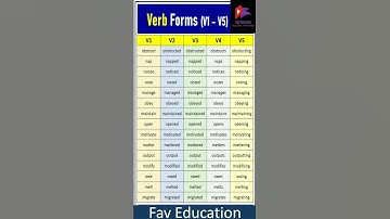 List of verb forms V1,V2,and V3.#shorts #short video.