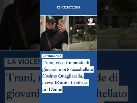 Video Trani, rissa tra bande di giovani: 18enne morto accoltellato. Confessa un 17enne