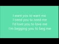 Andie Case - Want To Want Me / I Want You To Want Me (Mashup) - LYRICS