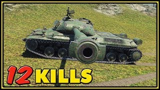 WZ-111 5A - 12 Kills - 1 VS 4 - World of Tanks Gameplay