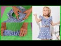🦋 Muy fácil de cortar y coser blusas amarre pecho Conjunto para niña