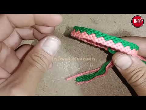 Triangle Simple Minimalistic Cute Macrame Friendship Bracelets | Easy Tutorial for Beginner