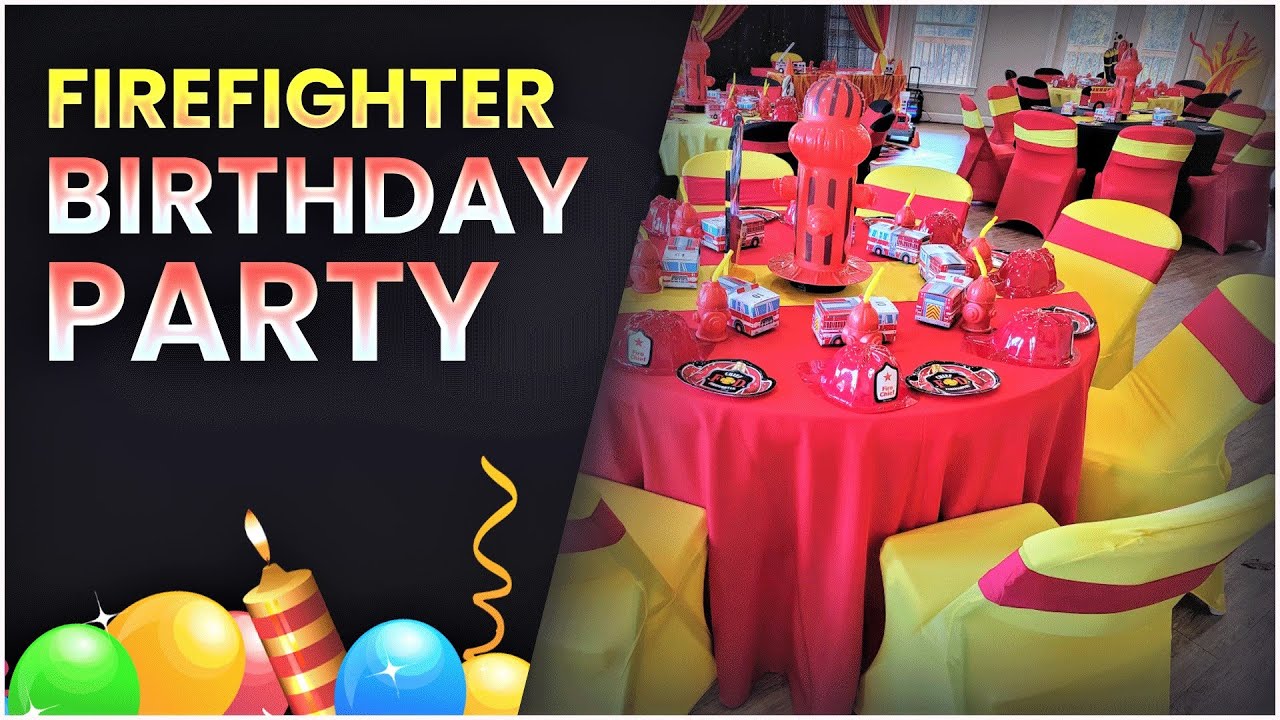 Firefighter Theme Party | Party Planner Columbia SC | Fire Truck ...