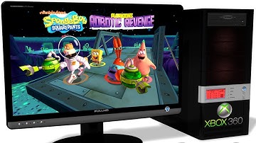 XENIA Xbox 360 Emulator - SpongeBob: Robotic Revenge (2013). Gameplay. OpenGL. Test run on PC #1