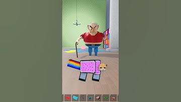 Nyan Cat Vs Evil Grandpa 🤣🌈 #roblox #shorts #robloxshorts #nyancat
