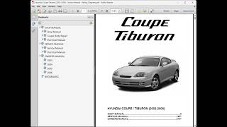 Hyundai Coupe Tiburon 2002-2006  - Workshop Service Repair Manual - Electrical Wiring Diagrams