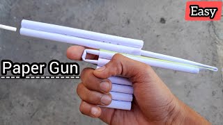 How To Make A Paper Gun That Shoot Paper Bullets | Easy Paper Gun (origami gun) Making | Paper Gun