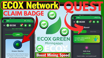 Ecox Network Quest & Badge Tutorial | Legit Post Image to Use for Boosting Mining Speed