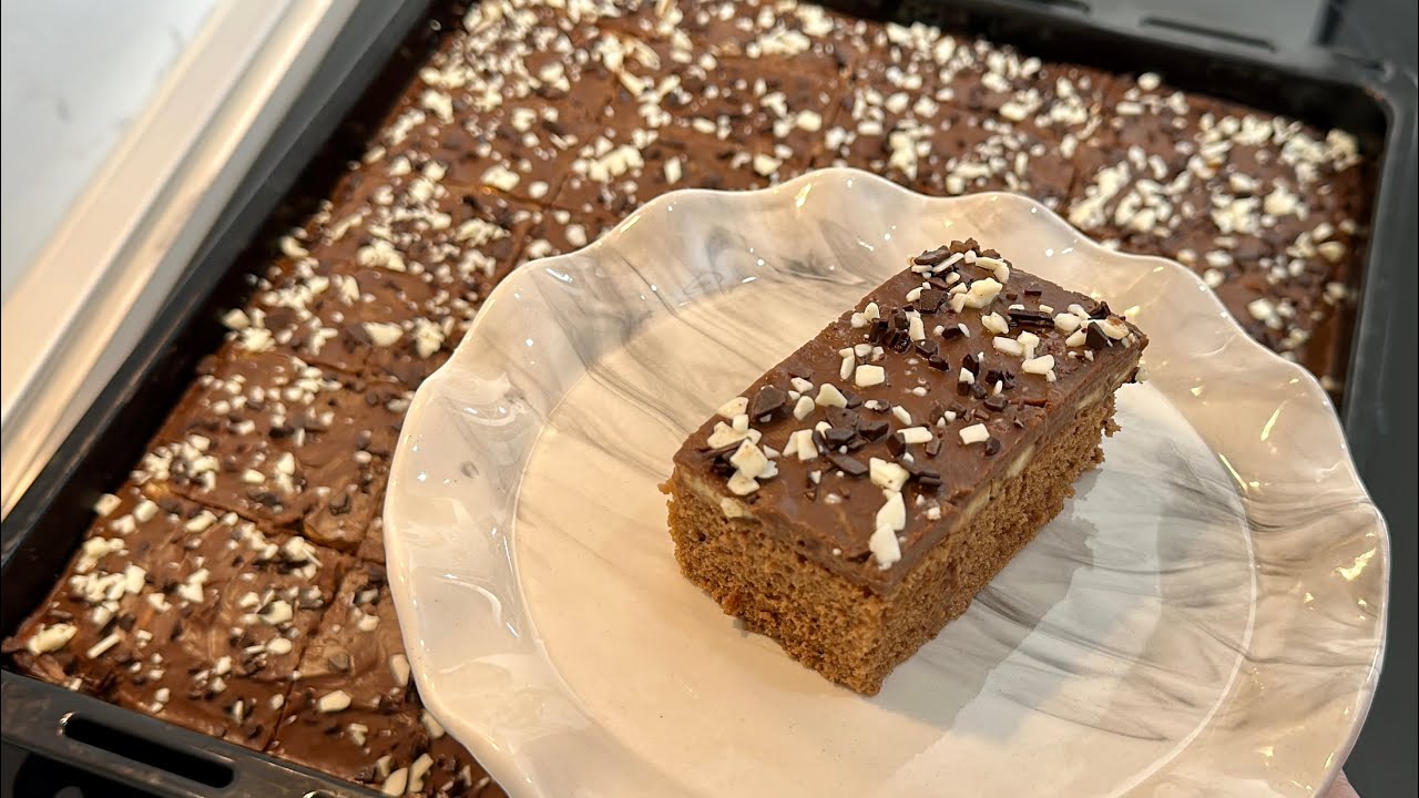 Torte e Thjesht dhe e Leht për 32 Persona me Shije Çokollade dhe Banane🥰