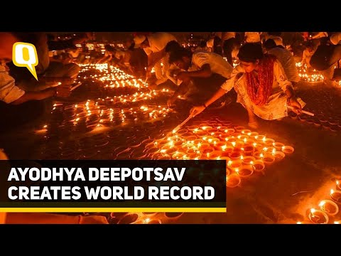 Watch | 9 Lakh Diyas Light Up Riverbanks of Ayodhya Ahead of Diwali