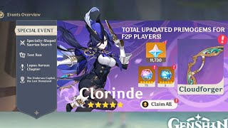 73 FREE PULLS FOR CLORINDE! TOTAL 11,730 PRIMOGEMS FOR F2P Players in 4.7 - Genshin Impact