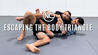 New Concept BJJ | Escaping The Body Triangle | NoGi Coach Caleb Flippin DTX