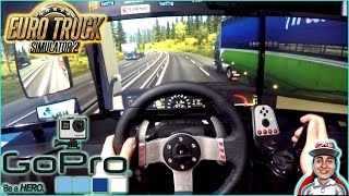 🔴► Euro Truck Simulator 2 - Logitech G27 - GoPro - 3 Monitores - Nvidia Surround