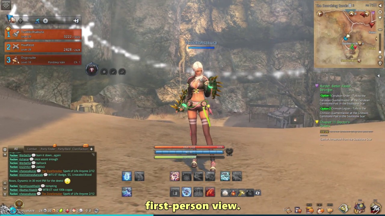 blade and soul first person blade and soul first person