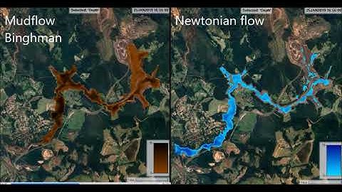 HEC RAS Mudflow Brumadinho Dam Break | No Newtonian Flow