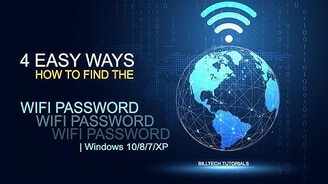 4 EASY WAYS  How to FIND the Wi-Fi PASSWORD | Windows 10/8.1/8/7