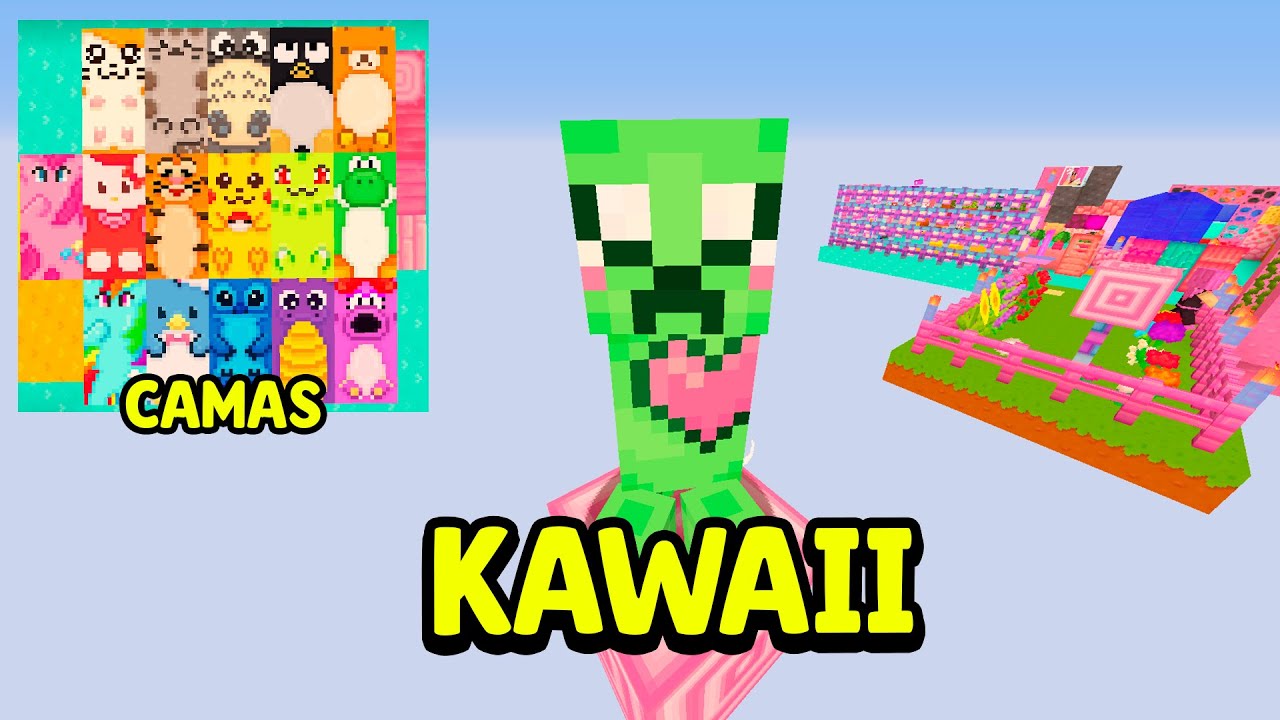 El TEXTURE PACK más KAWAII de MINECRAFT 🌷 Kawaii World!