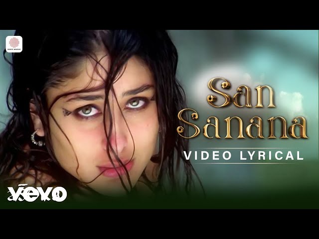 San Sanana Lyric Video - Asoka | Aakash Hai Koi Prem Kavi | Kareena Kapoor | SRK class=