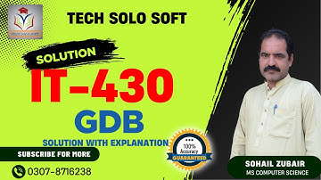 IT430 GDB Solution Spring 2025 | E-Commerce | IT430 GDB 2025 | IT430 Solved GDB PDF