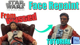 Nartist How to Paint Star Wars Black Series Figures Poe Dameron