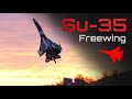 Freewing Su-35 ✈️ Inverted and Upright High Alpha in a PERFECT SUNSET!
