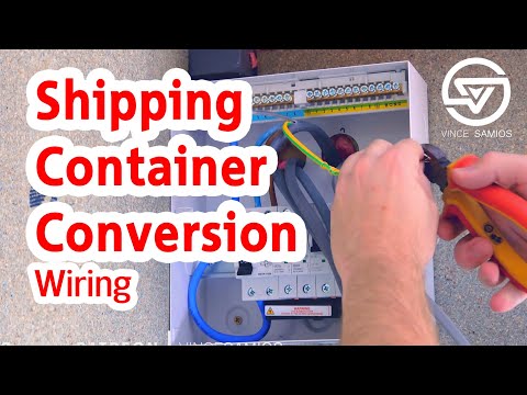 Wiring & Electrics - Shipping Container Home Office - Container Conversion