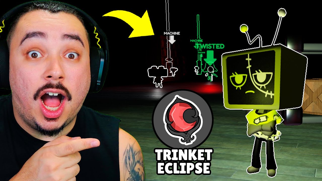 EU CONSIGO VER TUDO COM A TRINKET DA ECLIPSE JOGANDO DE VEE!! | DANDY'S WORLD - ROBLOX
