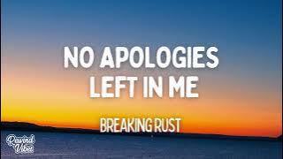 Breaking Rust - No apologies left in me (Lyrics)