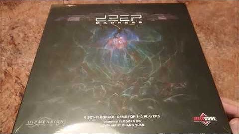 Unboxing Deep madness, the core set