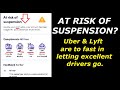 At Risk of Suspension with Uber or Lyft?