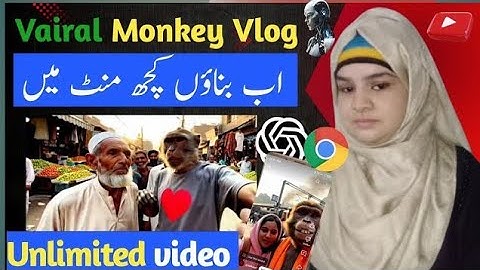 VIRAL AI MONKEY VLOG | Create Ai Vlog With VEO 3 | Free Without Credit Card | Ai Monkey Vlog Kaise