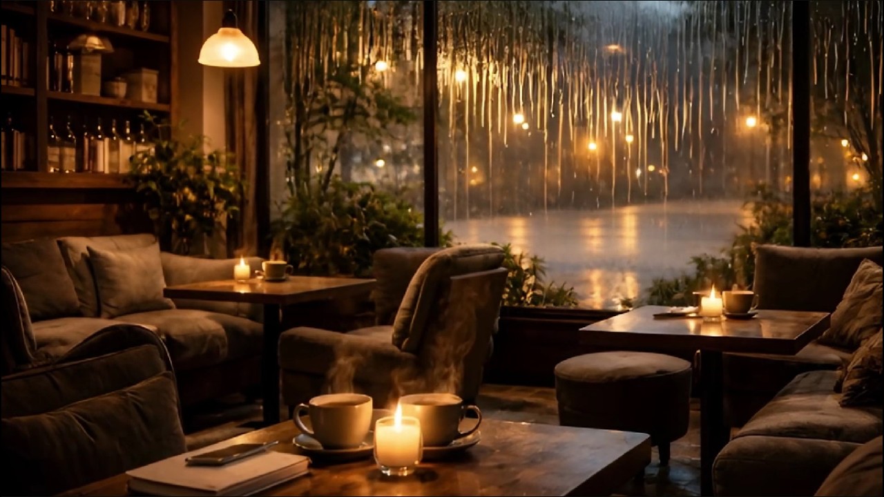 Cozy Coffee Shop Ambience — Smooth Jazz Music for Study & Work 2 Hours ...