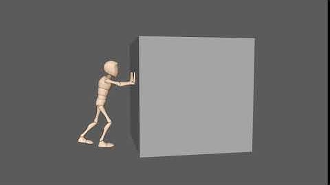 Blocking Pass of Character Pushing a Heavy Object