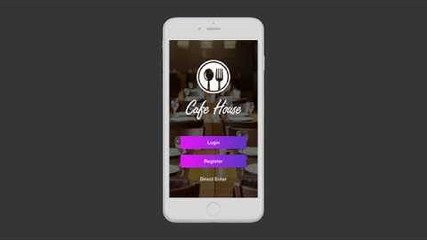 Cafe House Restaurant App UI Kit | App Innovation