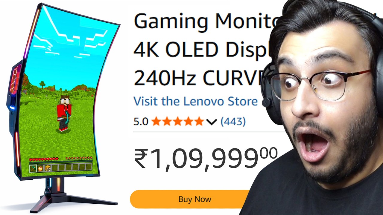 I BOUGHT MOST EXPENSIVE GAMING MONITOR (LENOVO LEGION PRO 34WD MONITOR)