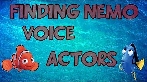 FINDING NEMO VOICE ACTORS
