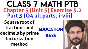 Class 7 Math Unit 5 Chapter 5 Exercise 5.2 Part 3. Q4 complete.