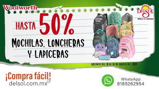 Descuentos Escolares | La temporada escolar ya llegó a Del Sol y Woolworth  - YouTube