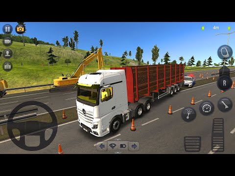 Truck Simulator: Ultimate - Mercedes Tır ile Kütük Taşıma Görevi - Android Gameplay