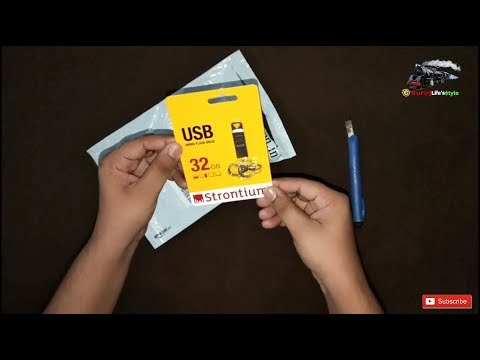 Strontium Ammo 32GB 2.0 USB Pen Drive (Silver) | Pen Drive Unboxing | Sur@j - 14th May, 2k19