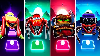 Coffin dance ➖ MCQUEEN EATER ❌ LIGHTNING MCQUEEN EATER ❌MISS FRITTER❌CAR MONSTER ➖Tiles Hop EDM Rush