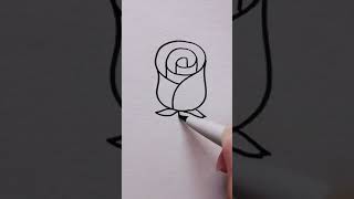 How to draw Rose #rosedrawing #sketch #foryou #drawing #teaching