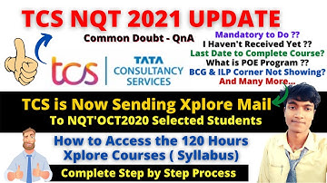 Tcs is Sending Xplore Mail to OCT