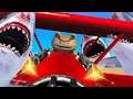 FROG IN A PLANE vs SHARKS...ROUND 2! - Amazing Frog - Part 195 | Pungence