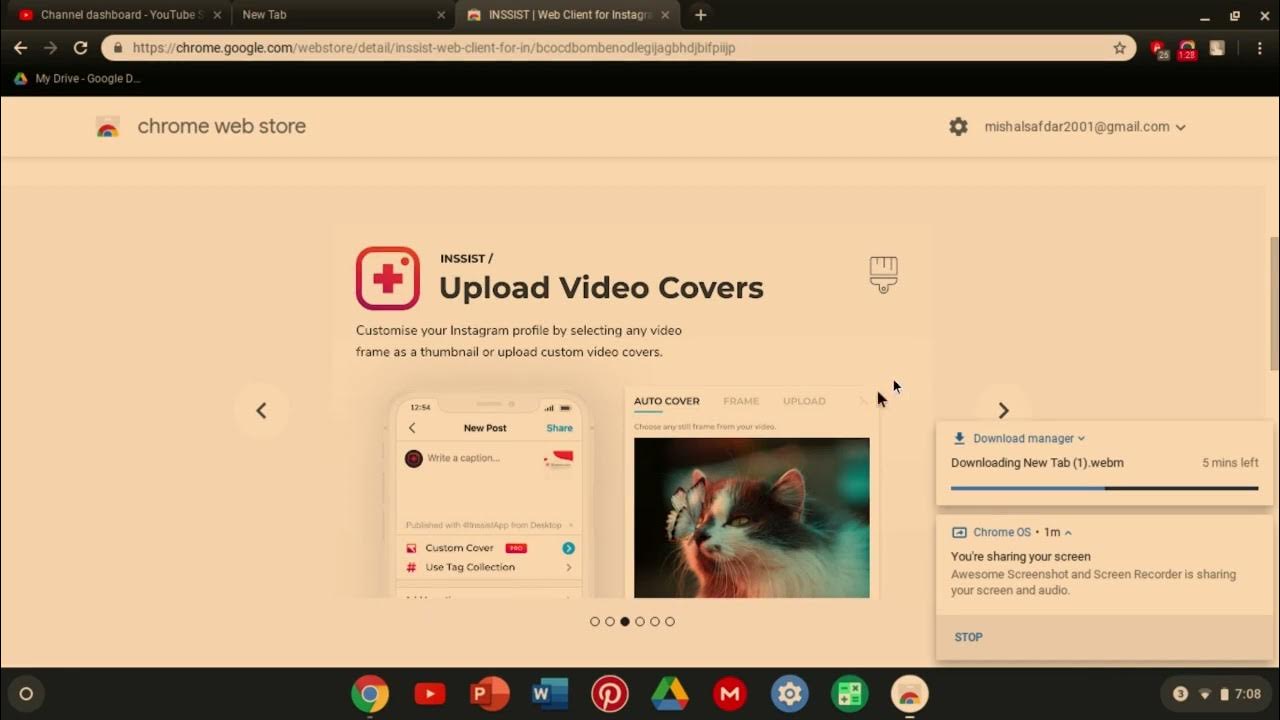 Inssist Instagram Extension Chrome  Store YouTube
