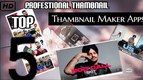 Top 5 Best Youtube Thumbnail Maker Apps for Android | Popular Thumbnail Maker App | Technical vinu