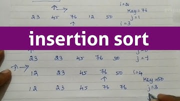 insertion sort in tamil | data structures #insertionsort #datastructures #gvspace