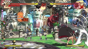 GG Xrd - Ramlethal corner combo (both swords deployed)